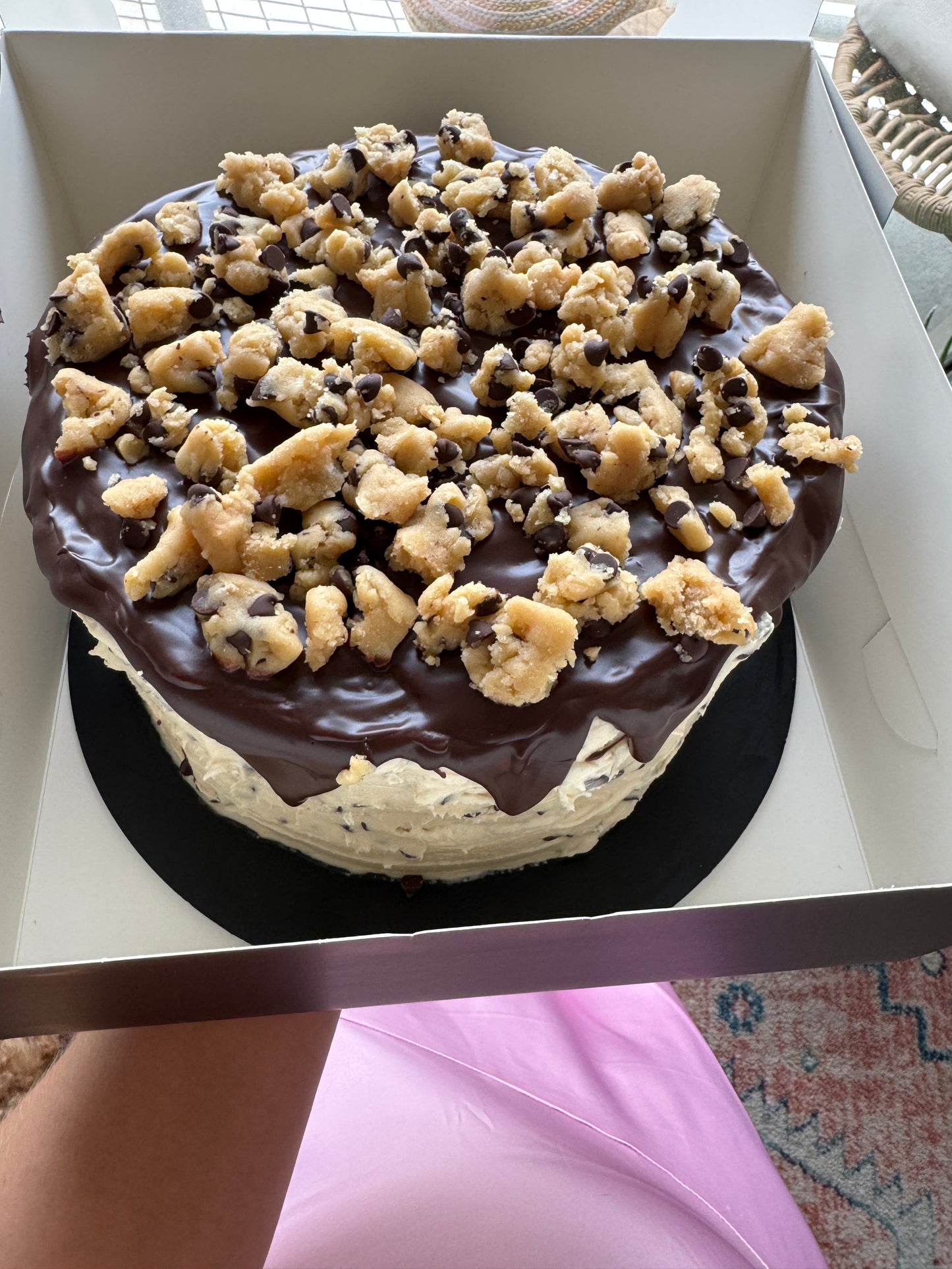 Dangerously Decadent Cookie Dough Cake